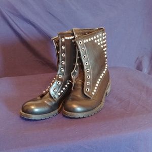 Spiked Black Boots